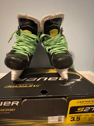 Used Bauer Regular Width  Size 3.5 Supreme S27 Hockey Skates