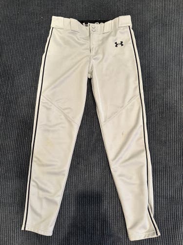 Gray Large Youth Boy’s Under Armour Utility Piped Baseball Pants