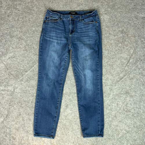Judy Blue Womens Jeans 31 Blue Denim Skinny Pant High Rise Dark Wash Relaxed