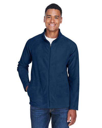 Team 365 Campus Full Zip Micro Fleece Jacket Men's 2XL Navy Blue TT90