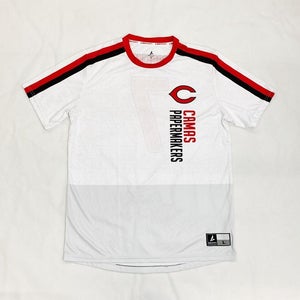 Camas Papermakers Soccer Practice Jersey #7 Hopkins Men's Large White Red