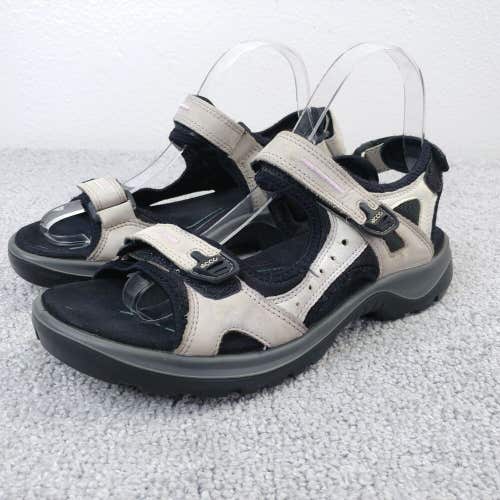 ECCO Yucatan Sport Sandals Womens 39 EU Summer Comfort Shoes Gray Leather