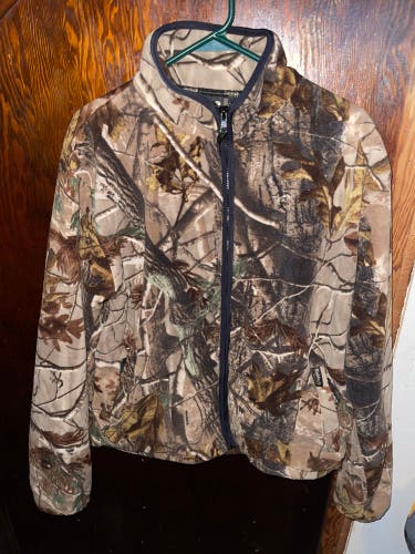 Cabelas Guide Series Hunting Camouflage Jacket Full Zip Used Pre Owned Outdoors.
