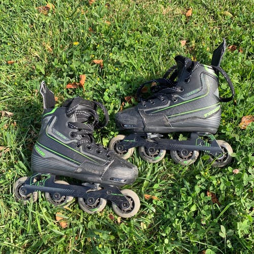 Used Youth Tour Code 9 Inline Skates Regular Width Size 1
