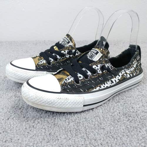 Converse All Star Chuck Taylor Shoreline Womens 5 Shoes Black Gold Sneakers