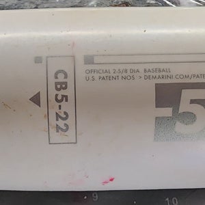 Used 2022 DeMarini CF USSSA Certified Bat (-5) Alloy 25 oz 30"