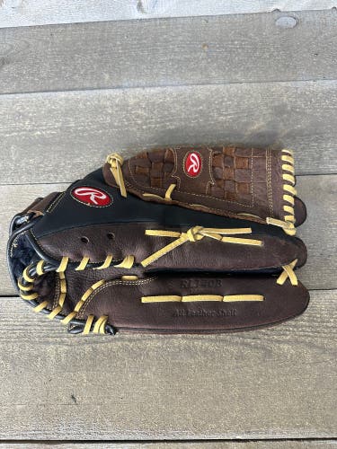 Rawlings Baseball Glove Renegade Select RL140B 14" Leather Glove RHT Brown Adult