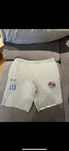 RARE TEAM ISSUED Crabs Lacrosse Vintage Custom Gray Men's Under Armour Sweatpants Shorts