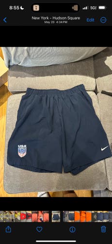 RARE TEAM ISSUED USA Lacrosse Blue Men's Nike Shorts