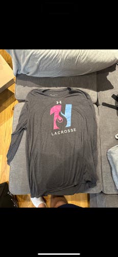 Heat Lacrosse Gray Men's Under Armour Shirt