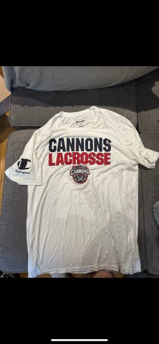 RARE TEAM ISSUED PLL CANNONS Lacrosse Club White Men's Champion Shirt