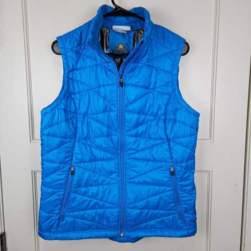 Columbia Omni Heat Blue Full Zip Puffer Vest Women's Size: L