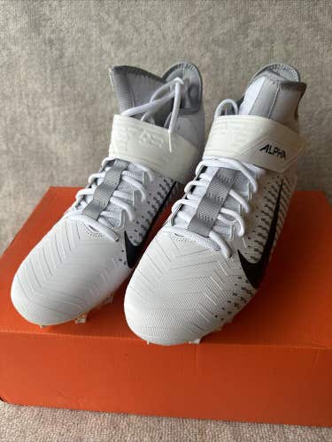 Nike Alpha Menace Pro 2 Mid Football Cleats AQ3209-100 Size 12 White