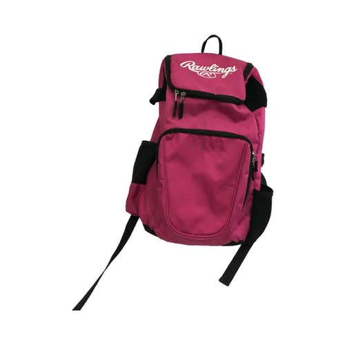 Used Rawlings Pink Bb Sb Backpack Baseball And Softball Equipment Bags