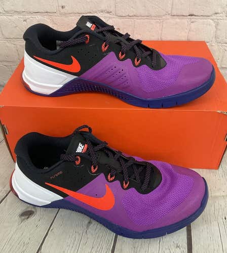 Nike 819899 560 Metcon 2 Mens Athletic Shoes Violet Crimson Concord Black US 8.5