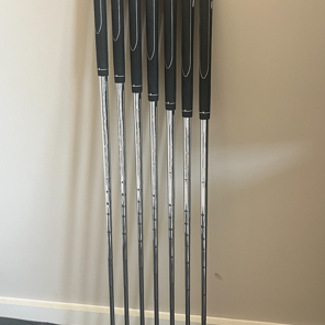 Used Men's TaylorMade AeroBurner Left Hand Iron Set Stiff Flex Steel Shaft