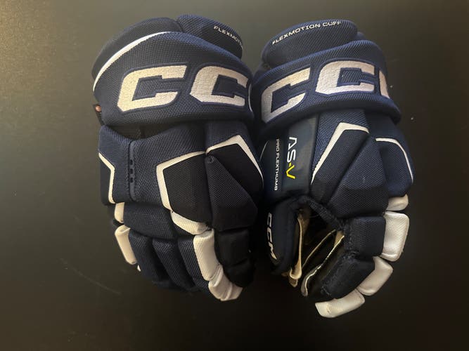New  CCM 12" Navy/white Tacks AS-V Gloves