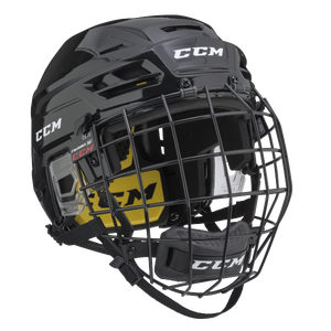 New Black Senior Small CCM Tacks 210 Helmet and Cage Combo
