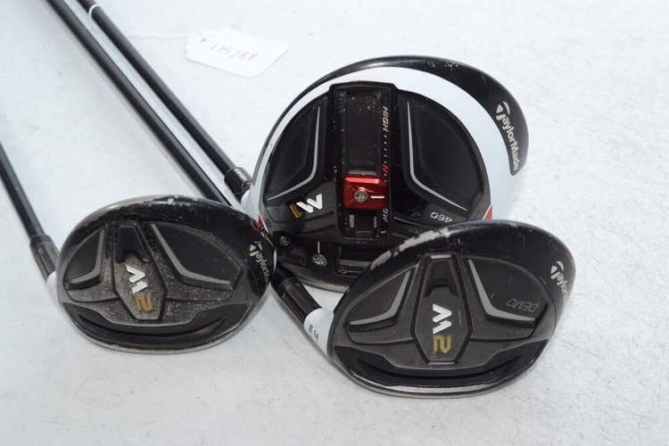 TaylorMade M1 460 10.5* Driver, M2 3HL and 5 Fairway Woods Set Regular #175288