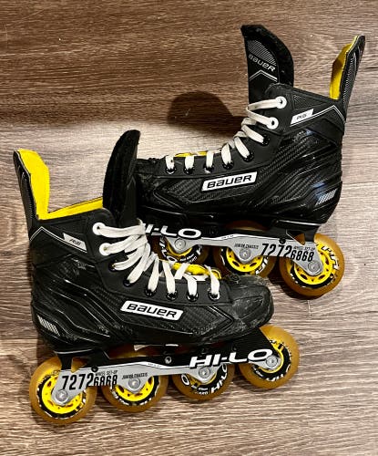 Bauer RS Junior Hi Lo Inline Hockey Skates Roller Blades Youth Size 4