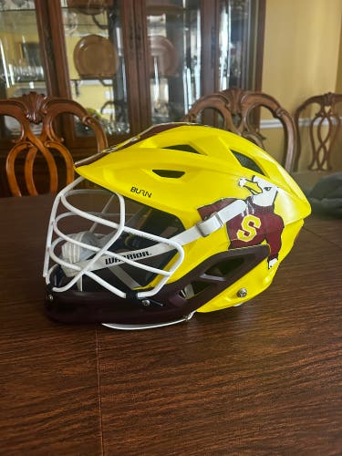 Salisbury University Gold Lacrosse Helmet
