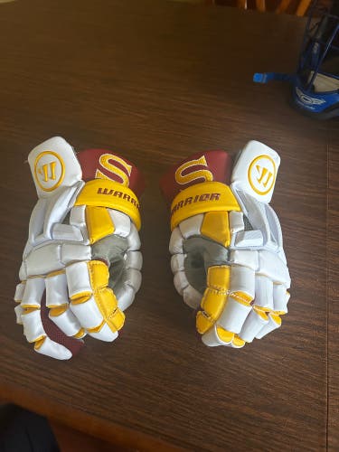 Used  Warrior 13" Burn Lacrosse Gloves