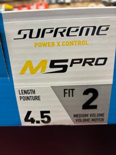 New Intermediate Bauer   Size 4.5 Supreme M5 Pro Hockey Skates