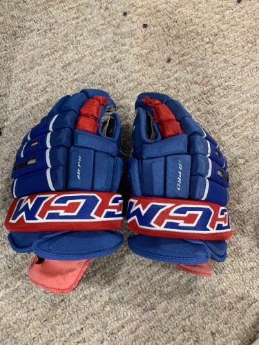 Blue And Red Hockey Gloves 14’ Senior