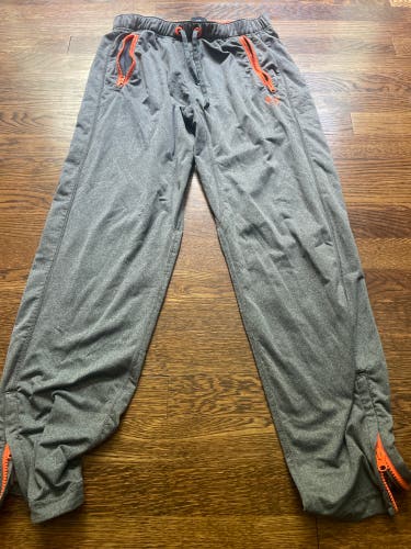 Abercrombie Gray and orange sweatpants