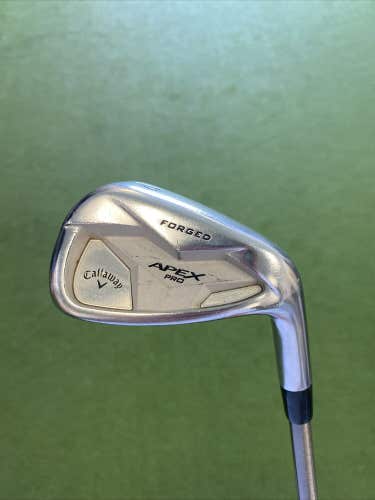Used RH Callaway Apex Pro Forged Pitching Wedge Aerotech Steelfiber i110