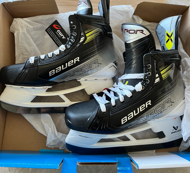 New Bauer Vapor Hyperlite 2 Hockey Skates (Size 10.5) Senior Regular ...