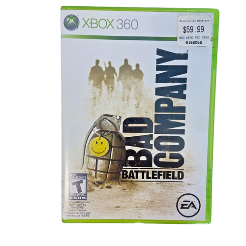 Battlefield: Bad Company (Microsoft Xbox 360, 2008) Tested With Manual
