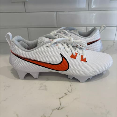 Nike Vapor Edge Speed 360 2 Football Lacrosse Cleats Men Size 10.5 White Orange
