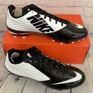 Nike 643152 110 Vapor Speed Low TD Men's Soccer Cleats White Black US Size 14