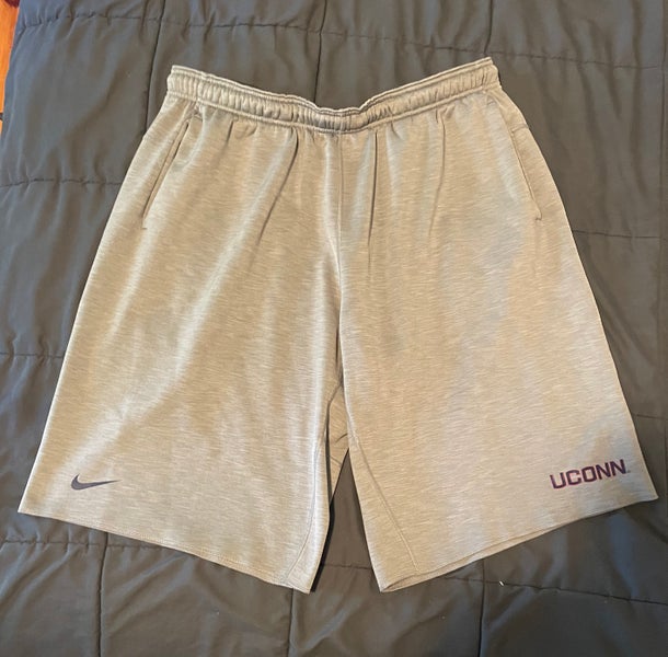 NIKE UCONN FOOTBALL TEAM SHORTS - GRAY (XXL)