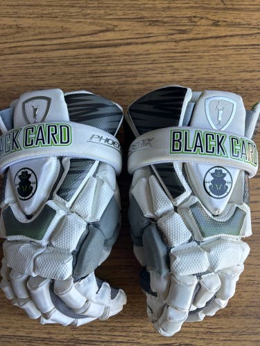 Custom Black Card Adrenaline Lacrosse Gloves