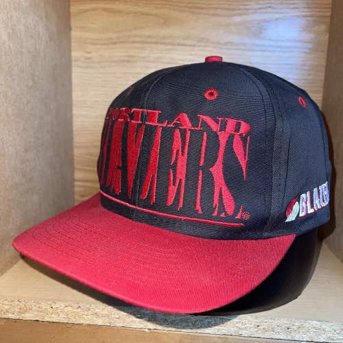 Vintage Portland Trail Blazers Logo 7 NBA Twill Snapback Cap Hat RARE