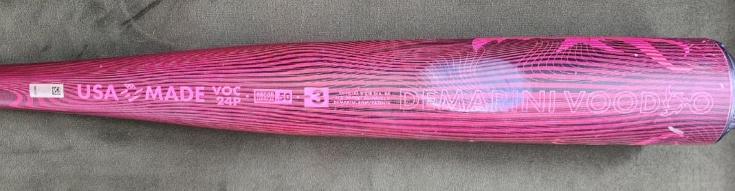 2024 Demarini Voodoo One Pink BBCOR Bat 33" -3 Drop