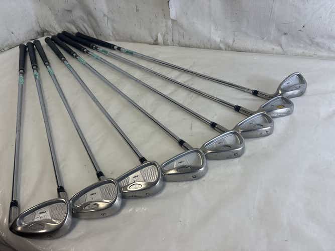 Used Taylormade Rac Os 3i-pw Regular Flex Steel Shaft Golf Iron Set Irons