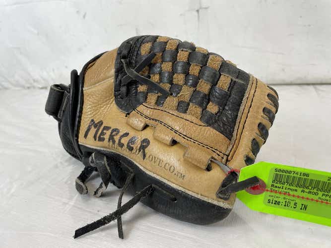 Used Rawlings A-rod Pp80 10 1 2" Leather Shell Youth Baseball Fielders Glove
