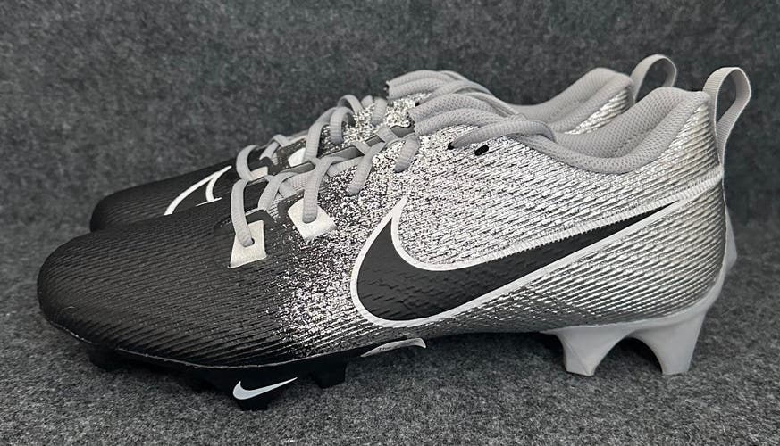 Men’s Nike Vapor Edge Speed 360 2 Metallic Silver Black Cleats DA5455-003 Size 11.5