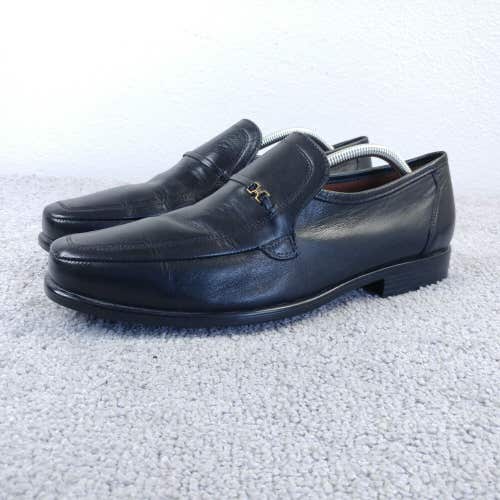 Bostonian Slip On Loafers Mens 11 Dress Shoes Black Almond Toe