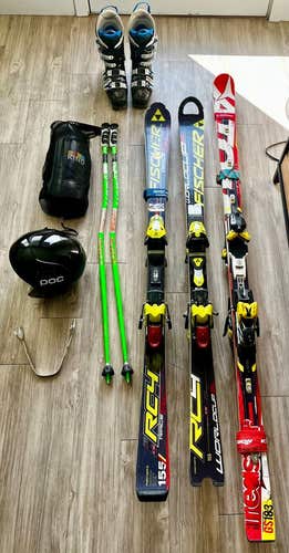 GREAT CONDITION Atomic 183 cm Racing Redster FIS GS Skis With Bindings