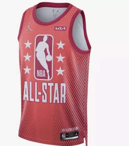 NWT Jordan NBA All Star Luka Doncic Authentic Jersey DH8026-607 Red Size 58