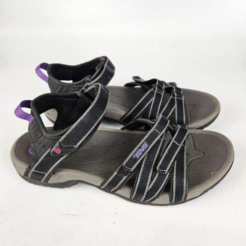 Teva Tirra Womens Sandals Size: 9 Black Strappy Hiking Outdoor 4266 Shoe
