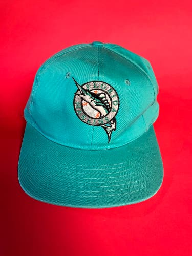 Rare SnapBack Florida Marlins Teal Baseball Hat