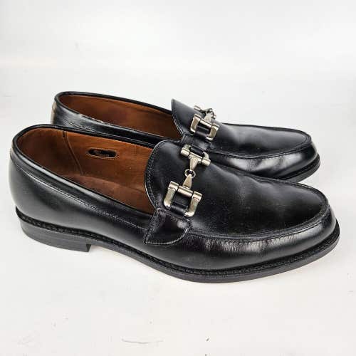 Allen Edmonds St Thomas V.I. Horse-Bit Loafer Mens 10 D Black Leather Dress Shoe