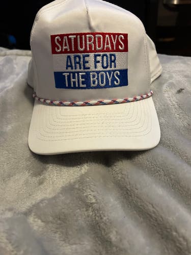 Saturdays Are For The Boys Rope Hat NEW