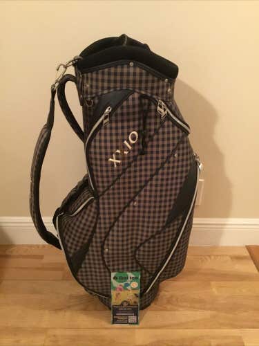 XXIO Cart/Staff Golf Bag with 4-way Dividers & Rain Cover