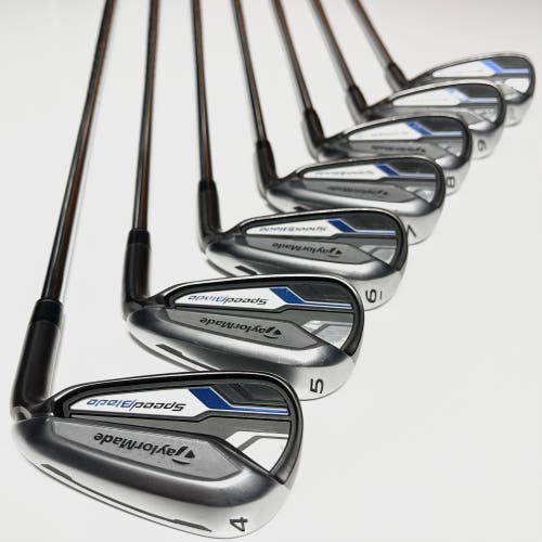 Taylormade Speedblade Iron Set 4-9, PW Right Handed Stiff Flex Steel Shafts